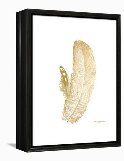 Feather on White I-Gwendolyn Babbitt-Framed Stretched Canvas