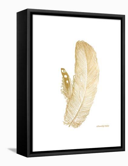 Feather on White I-Gwendolyn Babbitt-Framed Stretched Canvas