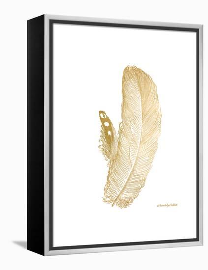 Feather on White I-Gwendolyn Babbitt-Framed Stretched Canvas