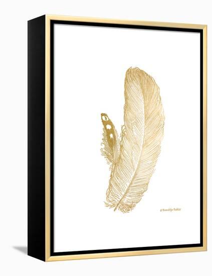 Feather on White I-Gwendolyn Babbitt-Framed Stretched Canvas