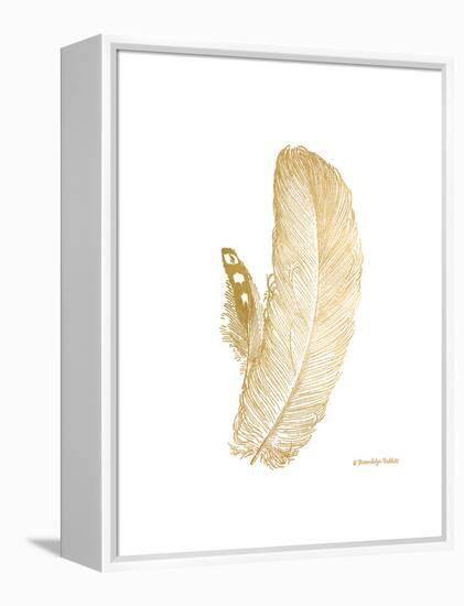 Feather on White I-Gwendolyn Babbitt-Framed Stretched Canvas