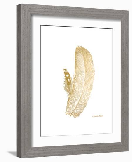 Feather on White I-Gwendolyn Babbitt-Framed Art Print