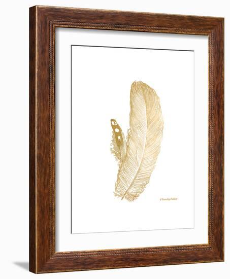 Feather on White I-Gwendolyn Babbitt-Framed Art Print