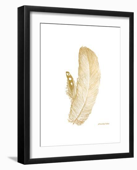 Feather on White I-Gwendolyn Babbitt-Framed Art Print