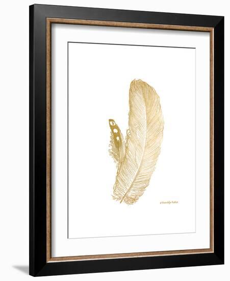 Feather on White I-Gwendolyn Babbitt-Framed Art Print