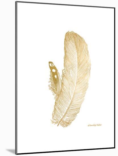 Feather on White I-Gwendolyn Babbitt-Mounted Art Print