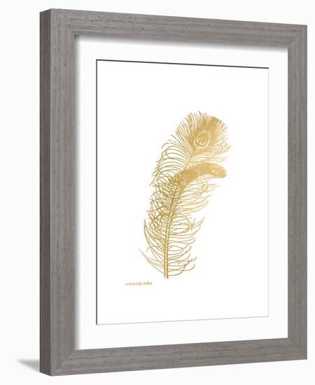 Feather on White II-Gwendolyn Babbitt-Framed Art Print