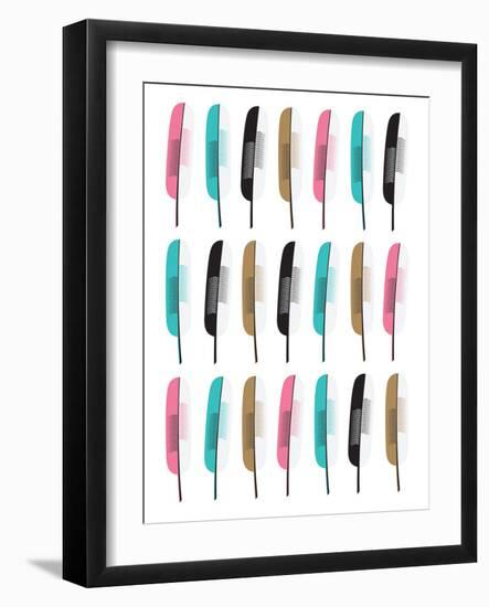 Feather Pattern-null-Framed Premium Giclee Print