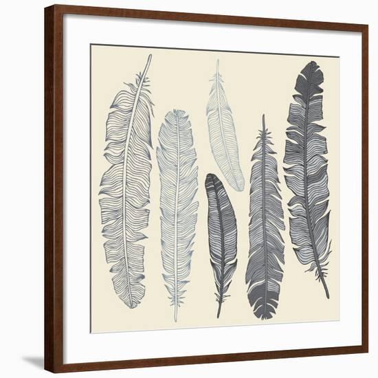 Feather Set-Katyau-Framed Art Print