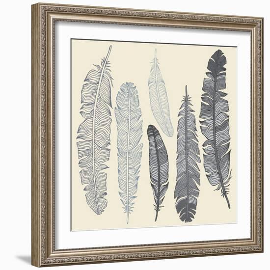 Feather Set-Katyau-Framed Art Print