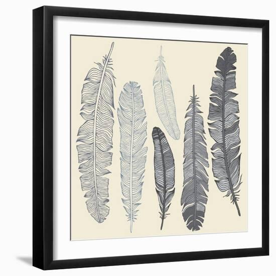 Feather Set-Katyau-Framed Art Print