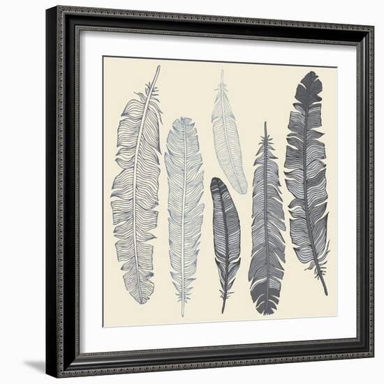 Feather Set-Katyau-Framed Art Print