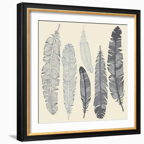 Feather Set-Katyau-Framed Art Print