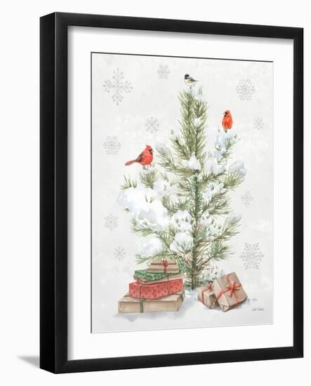 Feathered Festivities VI-Leslie Trimbach-Framed Art Print