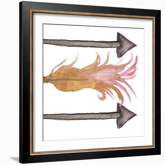 Feathers And Arrows I-Elizabeth Medley-Framed Art Print