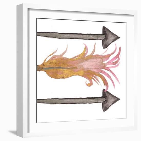 Feathers And Arrows I-Elizabeth Medley-Framed Art Print