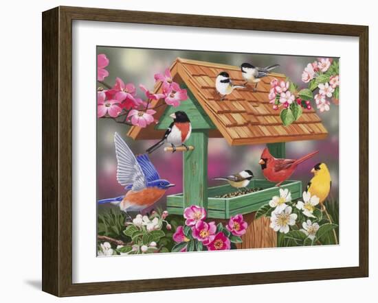 Feathers and Flowers-William Vanderdasson-Framed Giclee Print