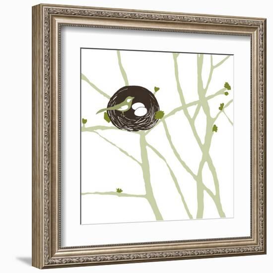 Feathers and Twigs-Erin Clark-Framed Art Print