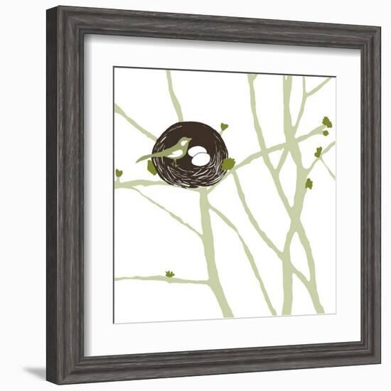 Feathers and Twigs-Erin Clark-Framed Art Print