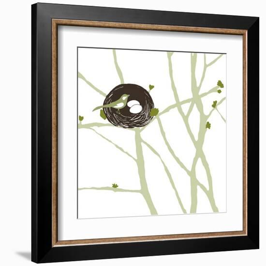 Feathers and Twigs-Erin Clark-Framed Art Print