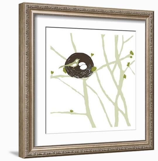 Feathers and Twigs-Erin Clark-Framed Giclee Print