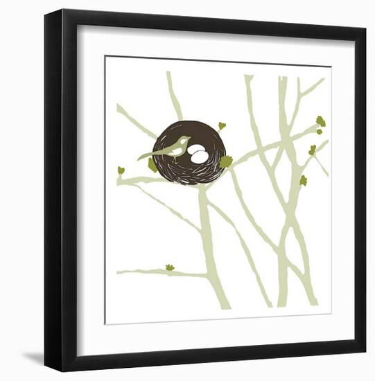 Feathers and Twigs-Erin Clark-Framed Giclee Print