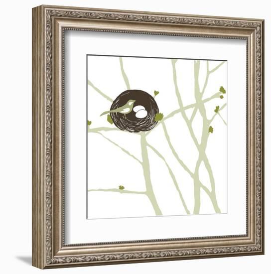 Feathers and Twigs-Erin Clark-Framed Art Print