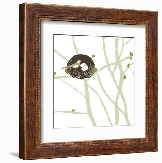 Feathers and Twigs-Erin Clark-Framed Art Print