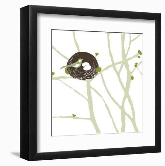 Feathers and Twigs-Erin Clark-Framed Art Print