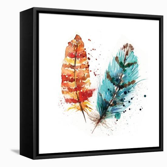 Feathers II-Sara Berrenson-Framed Stretched Canvas