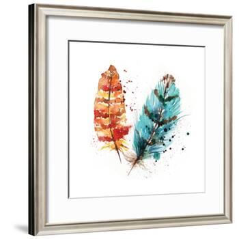 Feathers II-Sara Berrenson-Framed Art Print