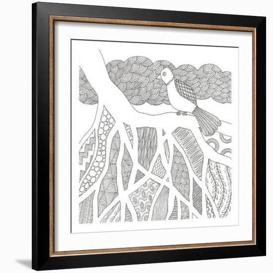 Feathers In The Storm-Pam Varacek-Framed Art Print