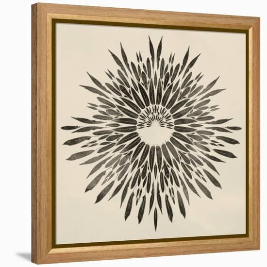 Feathers Mandala II-null-Framed Stretched Canvas