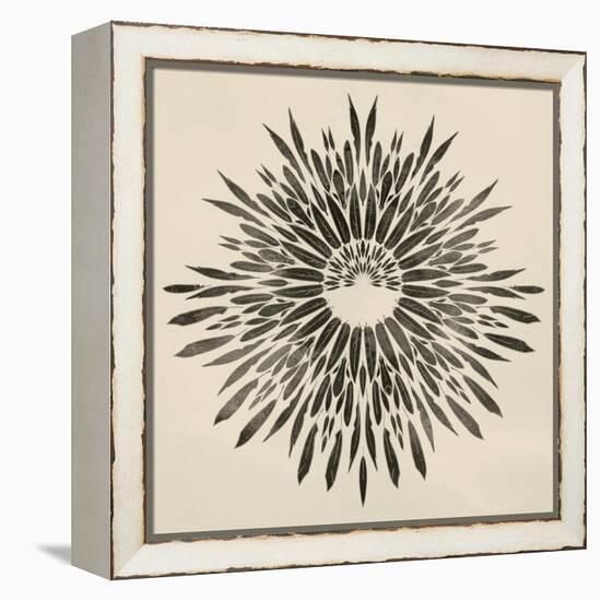 Feathers Mandala II-null-Framed Stretched Canvas
