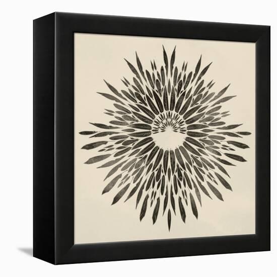 Feathers Mandala II-null-Framed Stretched Canvas