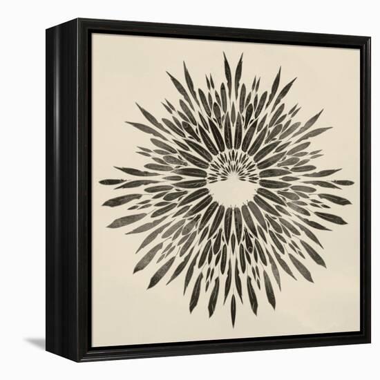 Feathers Mandala II-null-Framed Stretched Canvas