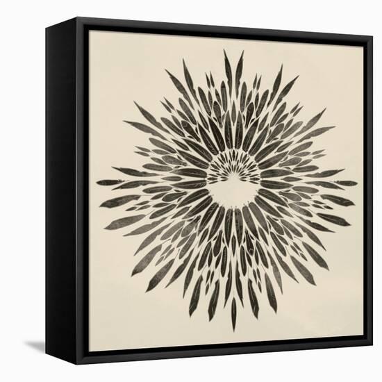 Feathers Mandala II-null-Framed Stretched Canvas