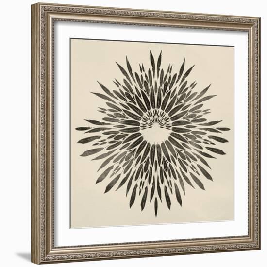 Feathers Mandala II-null-Framed Art Print