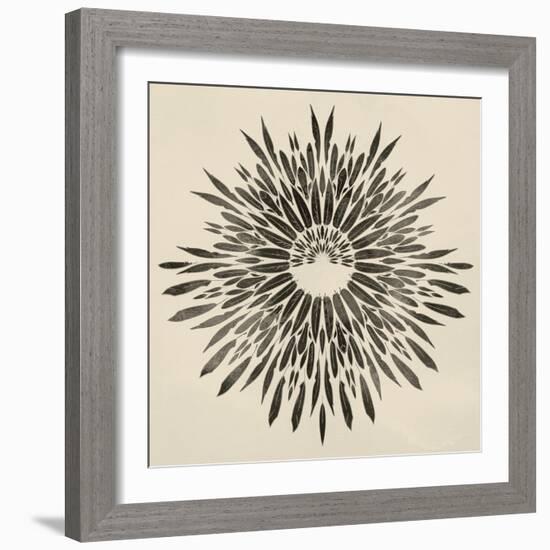 Feathers Mandala II-null-Framed Art Print