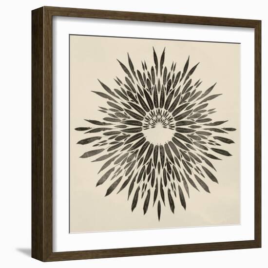 Feathers Mandala II-null-Framed Art Print