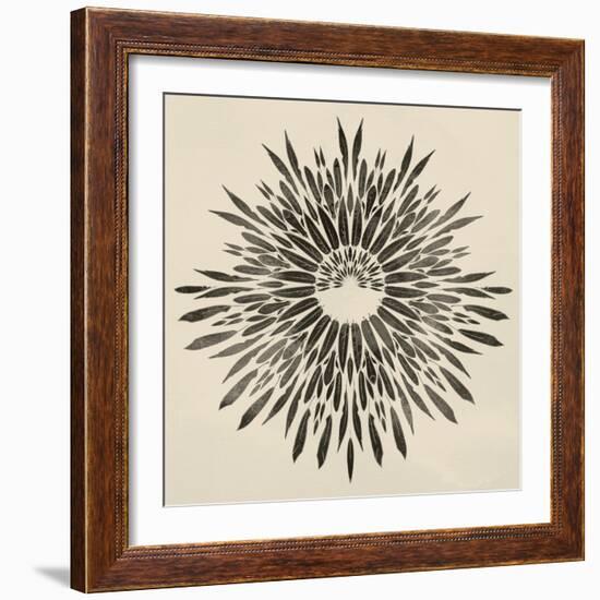 Feathers Mandala II-null-Framed Art Print