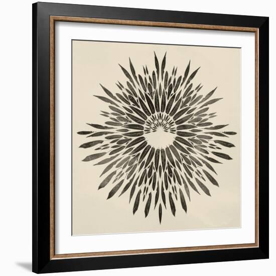 Feathers Mandala II-null-Framed Art Print