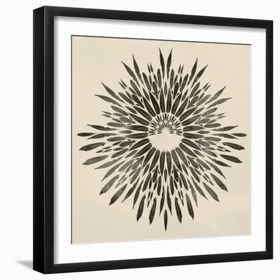 Feathers Mandala II-null-Framed Art Print