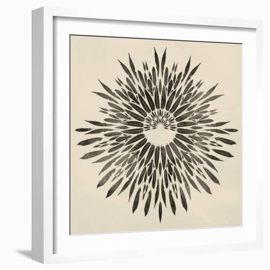 Feathers Mandala II-null-Framed Art Print