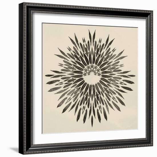 Feathers Mandala II-null-Framed Art Print