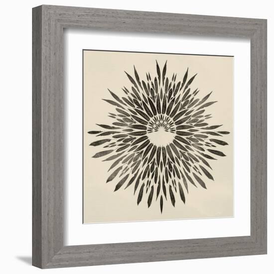 Feathers Mandala II-null-Framed Art Print