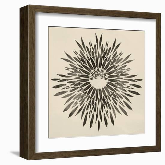 Feathers Mandala II-null-Framed Art Print