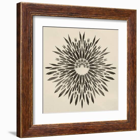 Feathers Mandala II-null-Framed Art Print