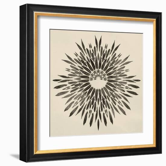 Feathers Mandala II-null-Framed Art Print