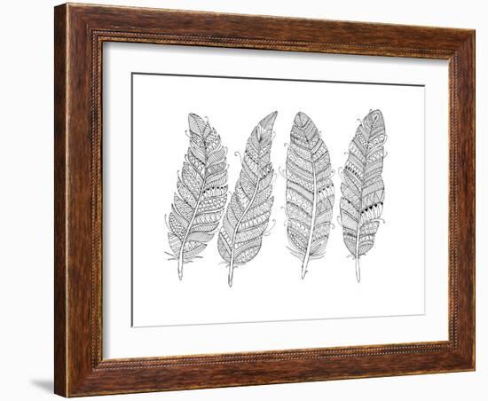 Feathers-Neeti Goswami-Framed Art Print